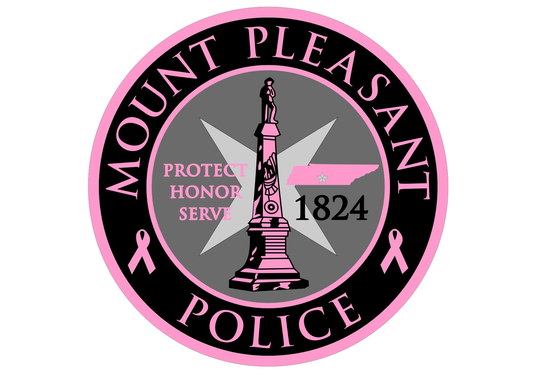 Mt. Pleasant Police TN PINK PATCH